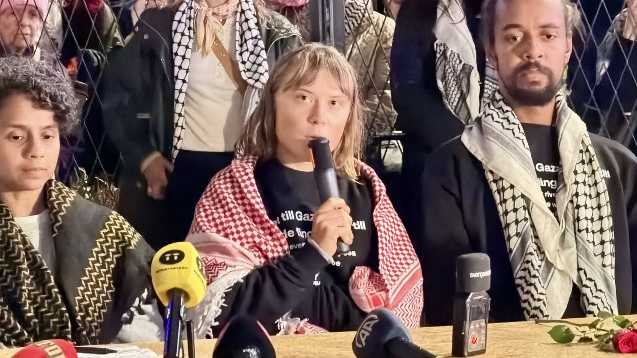 Aktivist Thunberg, İsrail'de kaldıkları süreçte temiz suya erişemediklerini söyledi