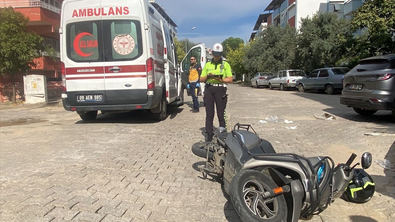 Aydın'da çarpışan iki motosikletin sürücüleri yaralandı