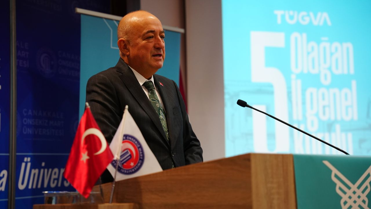 Çanakkale'de TÜGVA 5. Olağan İl Genel Kurulu yapıldı