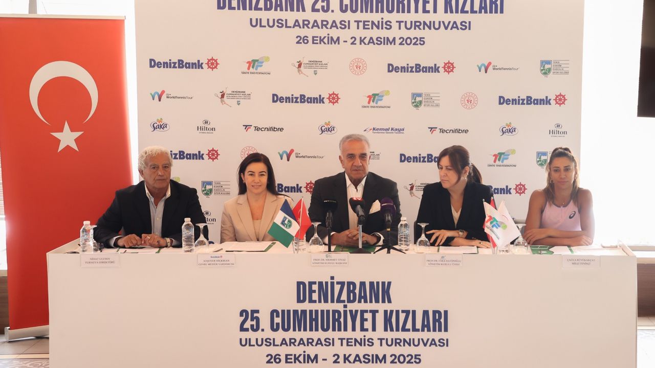 DenizBank Cumhuriyet Kızları Uluslararası Tenis Turnuvası'nın basın toplantısı yapıldı