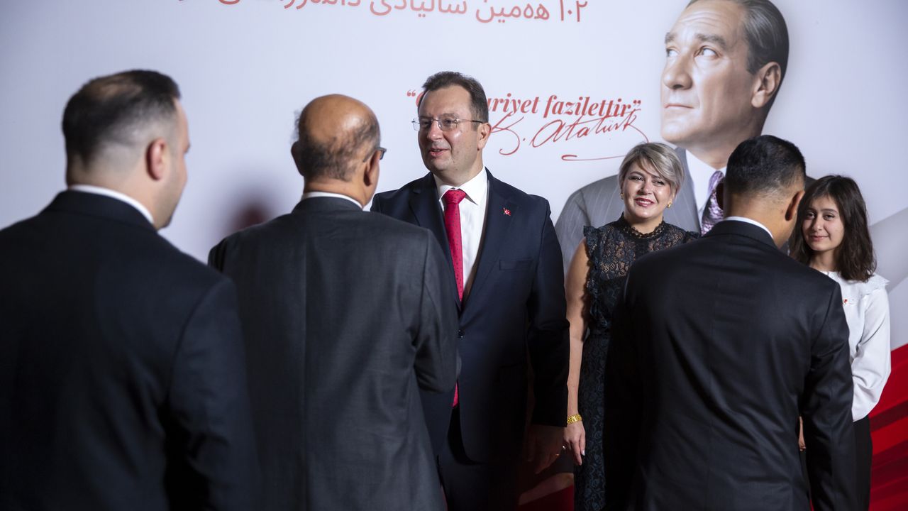 Erbil'de Türkiye Cumhuriyeti'nin 102. yılı dolayısıyla resepsiyon düzenlendi