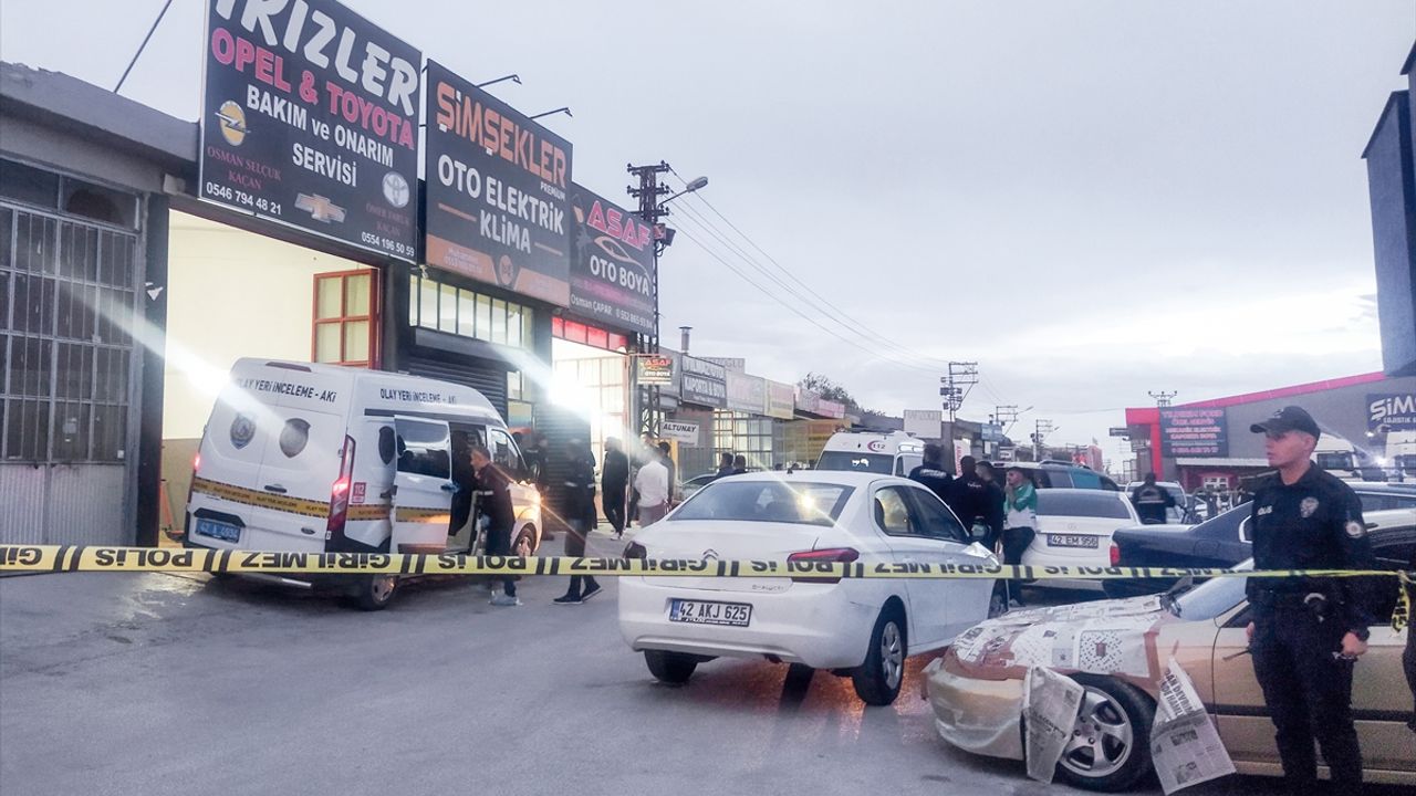 Konya'da iş yerine düzenlenen silahlı saldırıda 12 kişi yaralandı