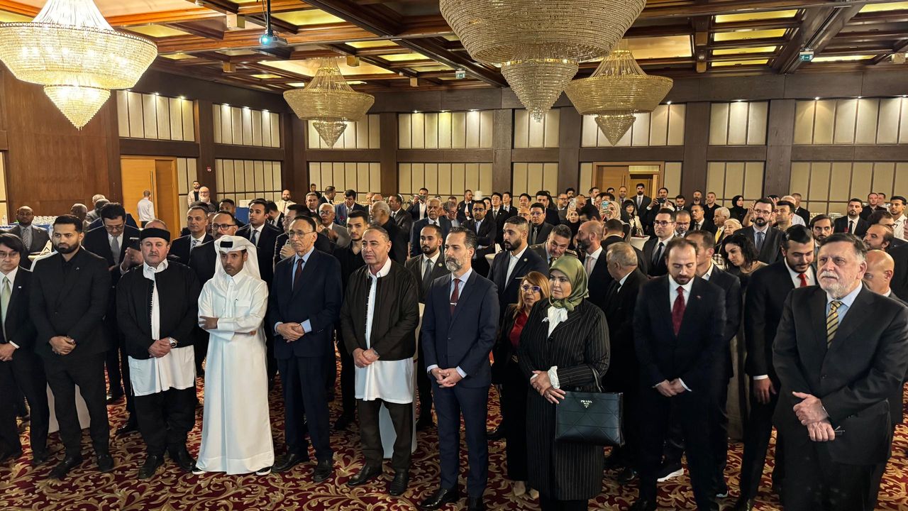 Libya'nın başkenti Trablus'ta 29 Ekim Cumhuriyet Bayramı kutlandı