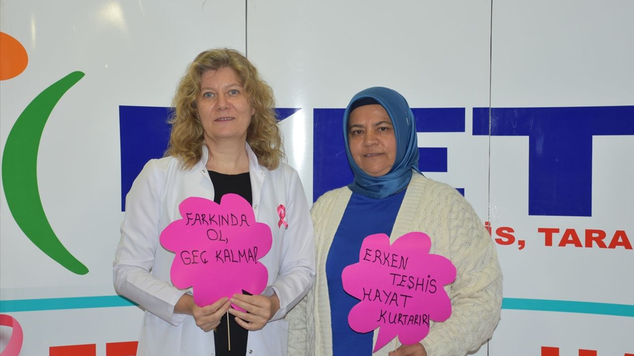 Sağlık kontrolünde meme kanseri olduğunu öğrenen kadın erken teşhisle sağlığına kavuştu