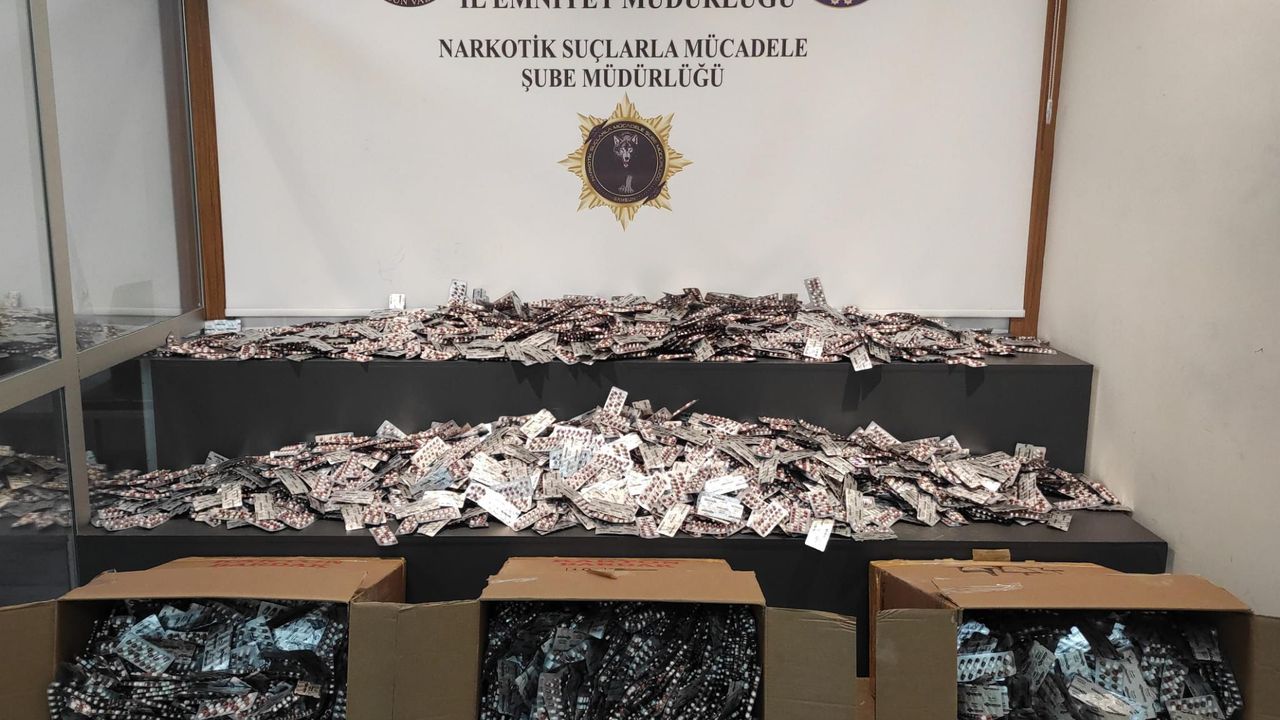 Samsun'da 110 bin 600 uyuşturucu hap ele geçirildi