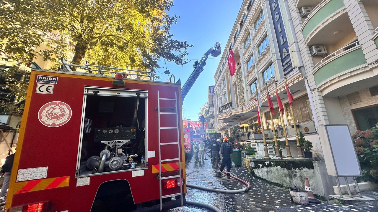 Yalova'da otelde çıkan yangın söndürüldü