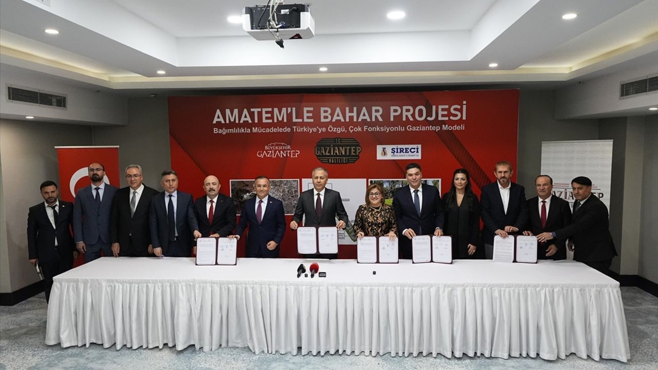 Bakan Yerlikaya, Gaziantep'te AMATEM ve Bahar Merkezi protokolüne katıldı