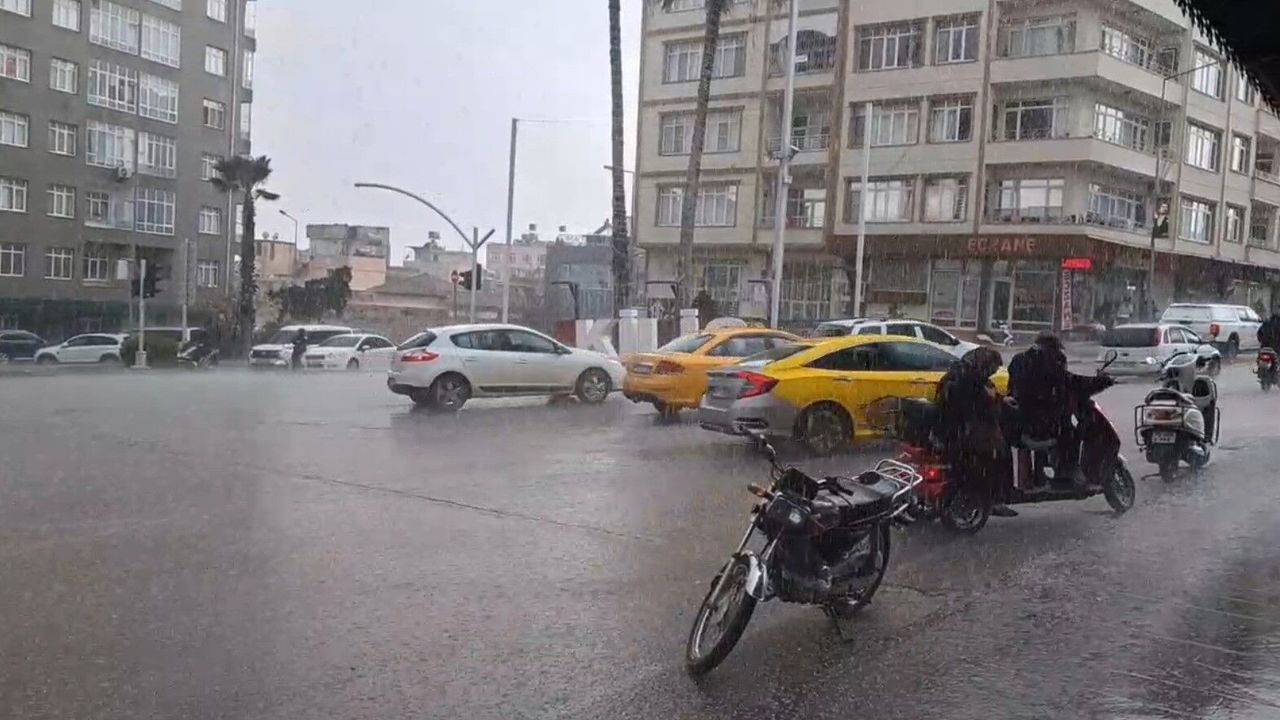 Kilis'te kuvvetli yağış etkili oldu
