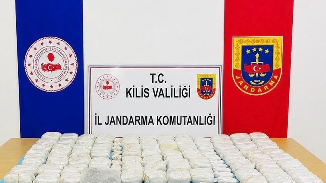 Kilis'te 90,5 kilo uyuşturucu ele geçirildi