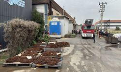 Balıkesir'de zincir üretimi yapan fabrikada çıkan yangın söndürüldü