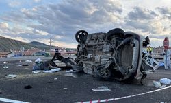 Çankırı'da takla atan otomobildeki 1 kişi öldü, 3 kişi yaralandı