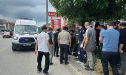 Düzce'de kamyonun açılan dorse kapağının çarptığı bisikletli yaralandı