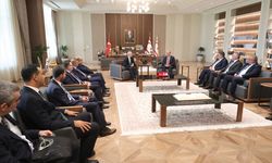 KKTC Cumhurbaşkanı Tatar, Hazine ve Maliye Bakanı Şimşek'i kabul etti
