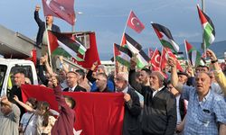 Sinop'un Gerze ilçesinde Filistin'e destek, İsrail'i protesto etkinliği düzenlendi