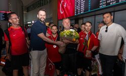 Avrupa Şampiyonası'nda ikinci olan özel sporcular, yurda döndü
