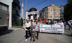 Çamerya katliamının 81. yılında Yunanistan'ın Edirne Konsolosluğu önüne siyah çelenk bırakıldı