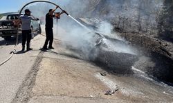 Çanakkale'de alev alan otomobilde 1 kişi hayatını kaybetti