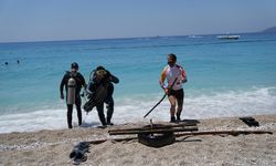 Fethiye'de deniz dibi ve kumsal temizliği yapıldı