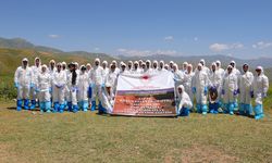 Hakkari'de şap hastalığı ile koyun ve keçi vebasına yönelik saha tatbikatı gerçekleştirildi