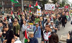 İsveç'te İsrail'in Gazze'ye saldırıları protesto edildi