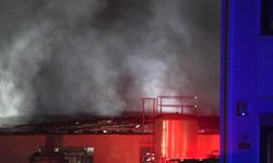 İzmir'de cam fabrikasında çıkan yangın söndürüldü