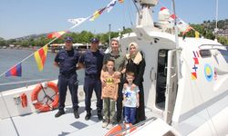 Kocaeli'de TCSG-15 Sahil Güvenlik botu ziyarete açıldı