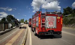 Kocaeli'de yoldan şarampole düşen otomobildeki 4 kişi yaralandı