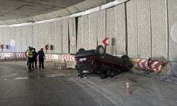 Samsun'da devrilen otomobildeki 5 kişi yaralandı