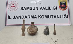 Samsun'da tarihi eser kaçakçılığı operasyonunda 2 zanlı yakalandı