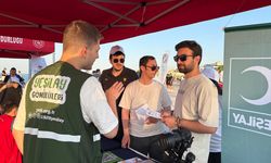 Samsun'daki Gençlik ve Spor Festivali kapsamında Yeşilay stant açtı