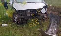 Tokat'ta tarlaya devrilen otomobildeki 3 kişi yaralandı