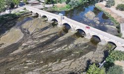 Tunca Nehri'nin bazı bölümlerinde kuraklık nedeniyle su akışı durma noktasına geldi