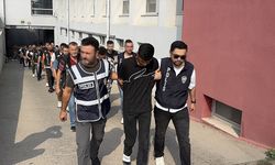 Adana merkezli 'Narkokapan-Adana 2' operasyonunda yakalanan 41 zanlı adliyede