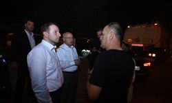 AK Parti heyeti Gürsu ve Kestel arasındaki yangın bölgesinde incelemelerde bulundu