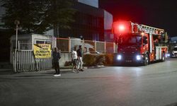 Ankara'da konveyör bant fabrikasında yangın çıktı