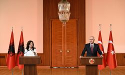 Arnavutluk Meclis Başkanı Spiropali, TBMM Başkanı Kurtulmuş ile ortak basın toplantısında konuştu: