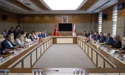 Arnavutluk Meclis Başkanı Spiropali, TBMM Güvenlik ve İstihbarat Komisyonu Başkanı Tipioğlu ile görüştü