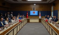 Arnavutluk Meclisi Başkanı Spiropali, TBMM Adalet Komisyonu Başkanı Yüksel ile görüştü