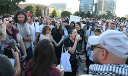 Arnavutluk'ta Filistin'e destek gösterisi düzenlendi