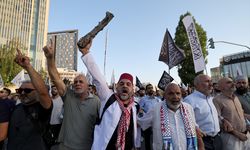 Başkentte, İsrail'in Gazze'ye yönelik saldırıları protesto edildi