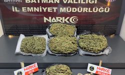Batman'da düzenlenen uyuşturucu operasyonunda 4 kilo 500 gram skunk ele geçirildi