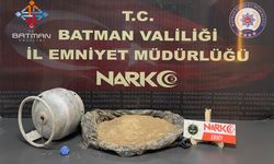 Batman'da piknik tüpüne gizlenmiş 2 kilo 900 gram eroin ele geçirildi