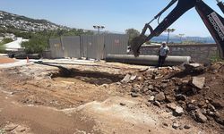 Bodrum'da içme suyu isale hattı patladı