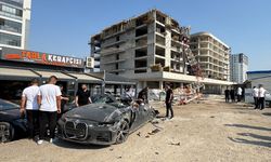 Bursa'da devrilen inşaat vincinin operatörü yaralandı