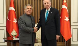 Cumhurbaşkanı Erdoğan, Tataristan Cumhuriyeti Reisi Minnihanov'u kabul etti