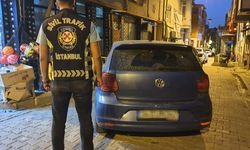 Fatih'te aracıyla makas atan sürücüye 11 bin 253 lira ceza