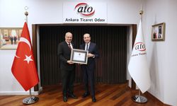 Gençlerbirliği Kulübü Başkanı Sungur, ATO Başkanı Baran'ı ziyaret etti