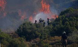 İzmir'in Çeşme ilçesinde çıkan orman yangınına müdahale sürüyor