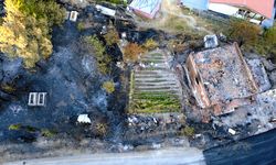 Karabük'te orman yangınlarının yol açtığı hasar görüntülendi