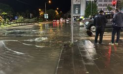 Ordu'nun Fatsa ilçesinde sağanak su baskınlarına neden oldu